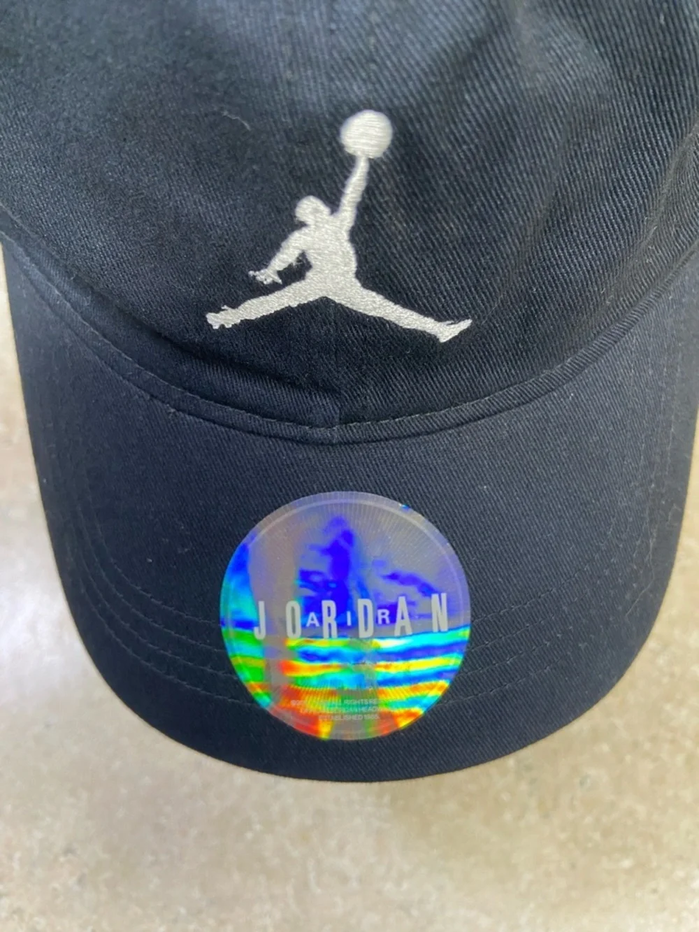 New Nike Michael Jordan Jumpman Youth Black Cotton Adjustable Hat Cap